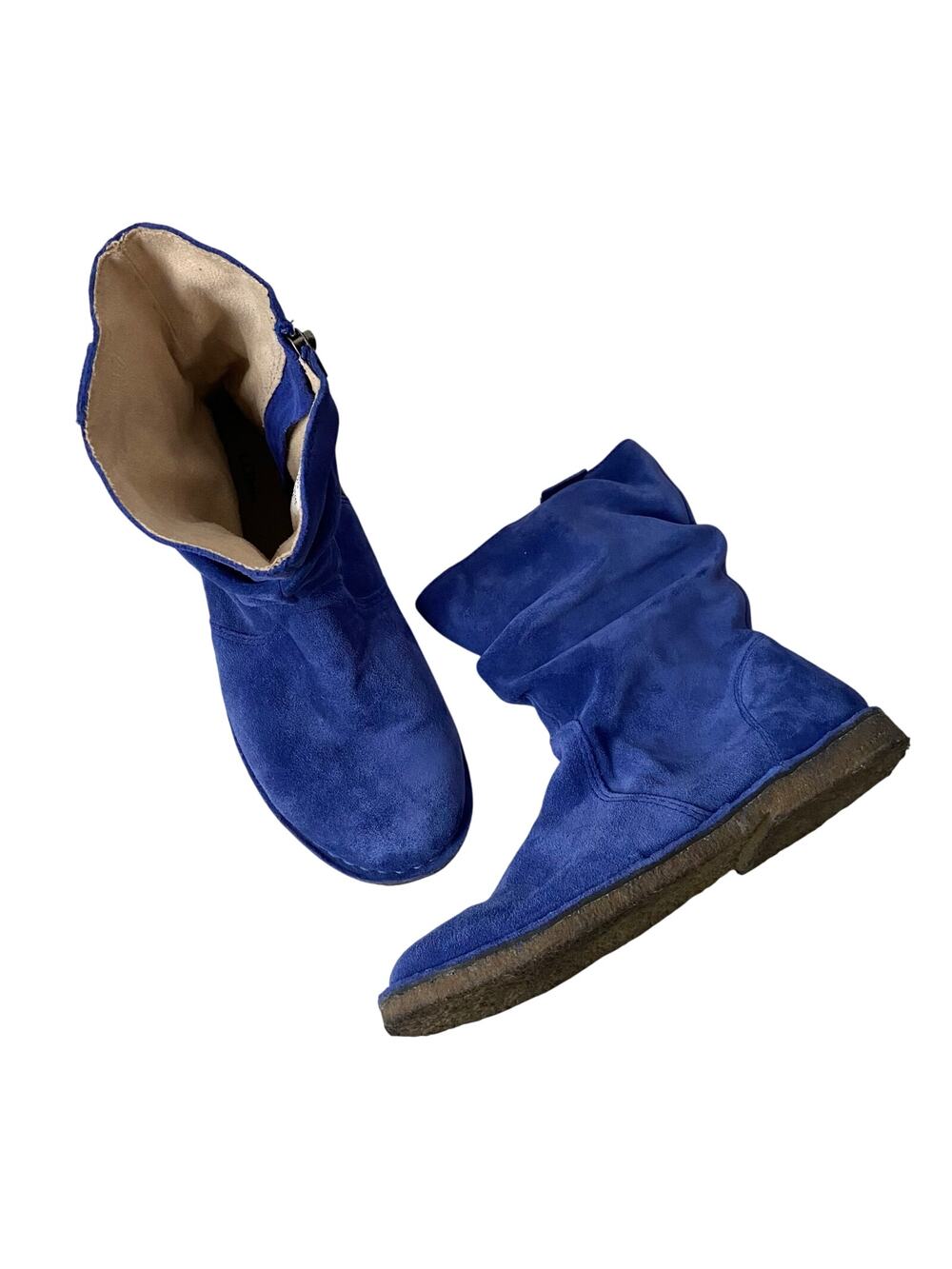 L.L. Bean Girls’ Suede Blue Boots